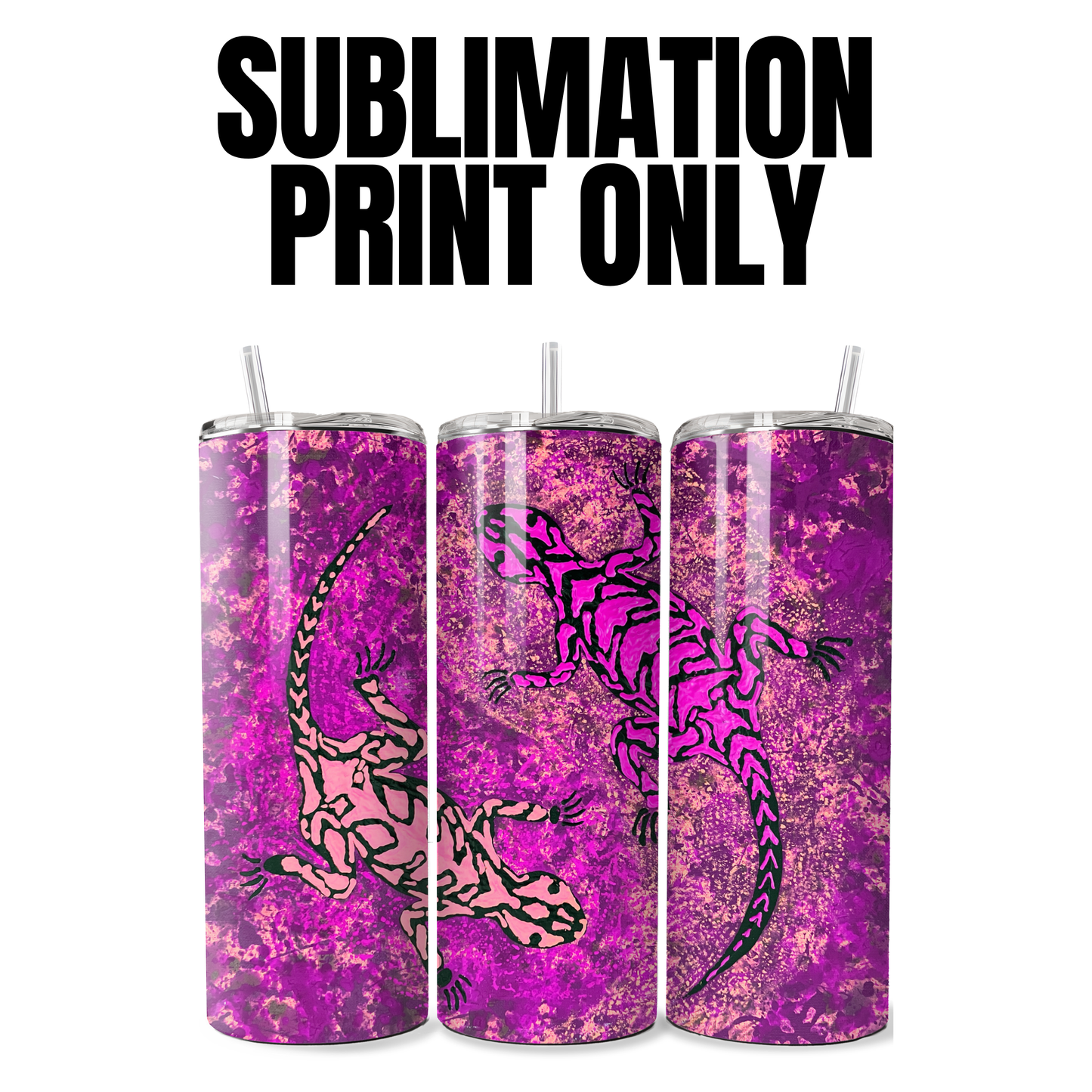 Gheckos by Jum Ashwin - Sublimation Print - 20oz Tumbler (PRINT ONLY) - 025