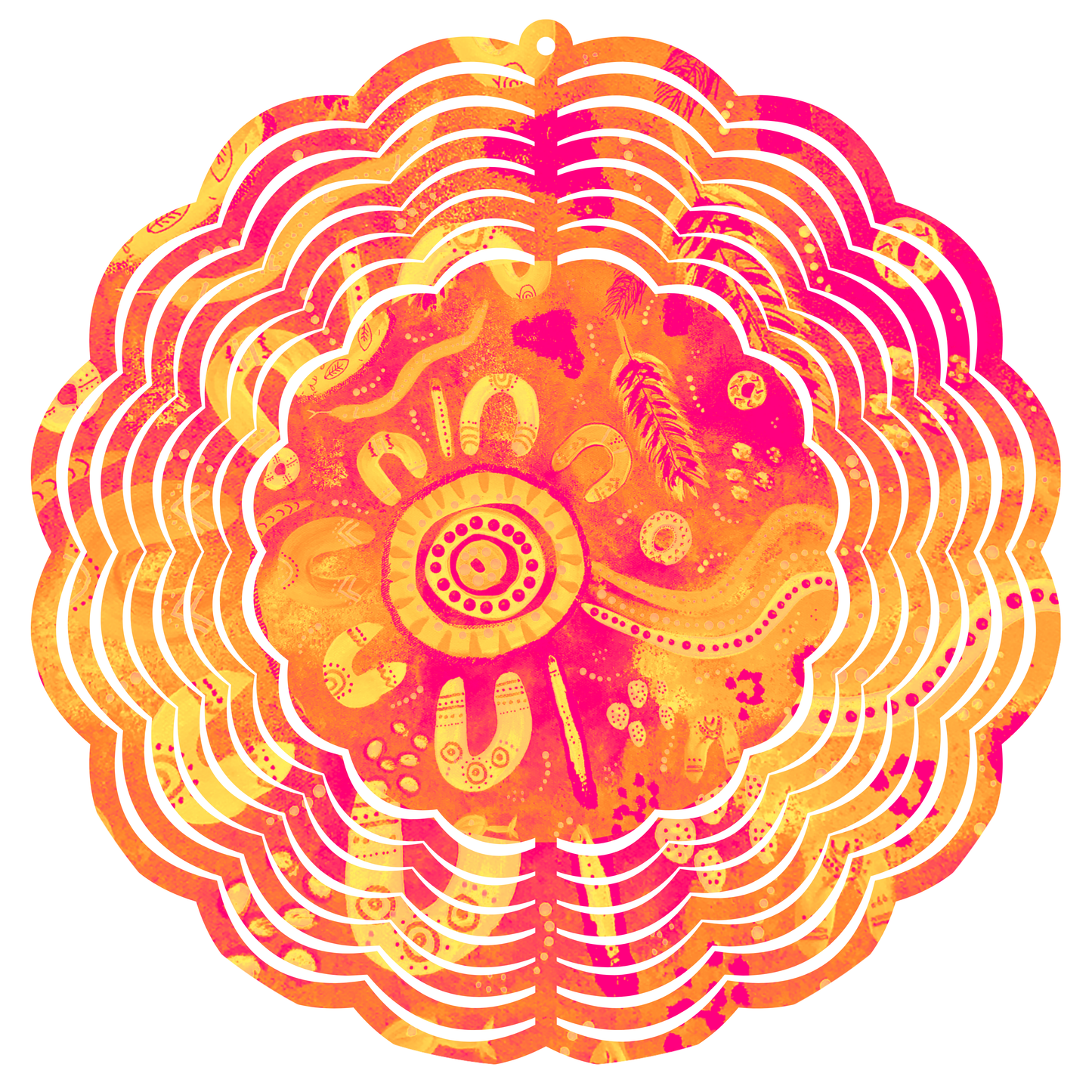 Country - Sunset - Wind Spinner - Large - 8 inch