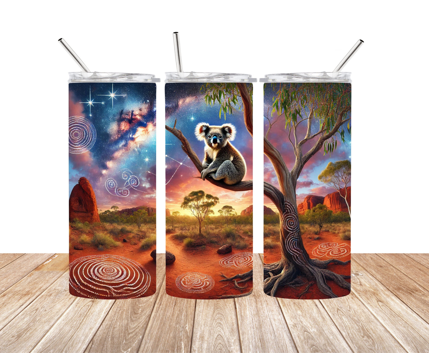 Koala Outback - Aboriginal Art - 15oz Tumbler