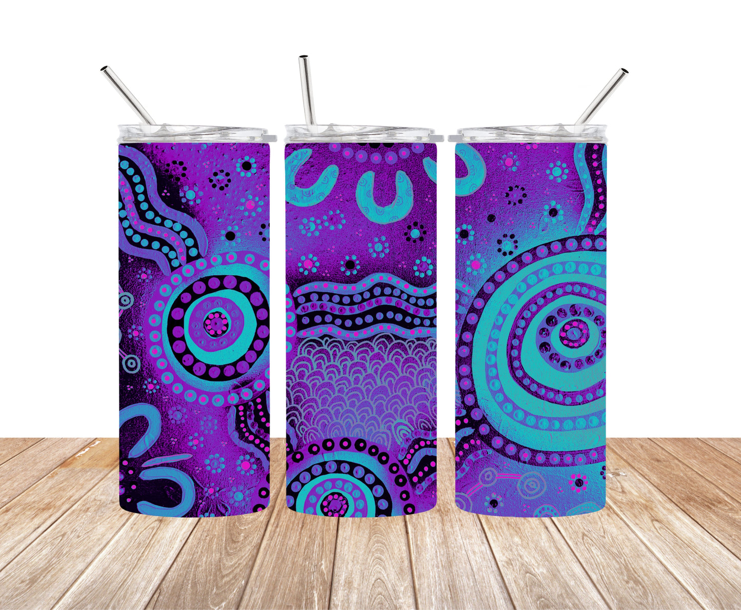 Wet Seasons - Dusk - Aboriginal Art - 15oz Tumbler