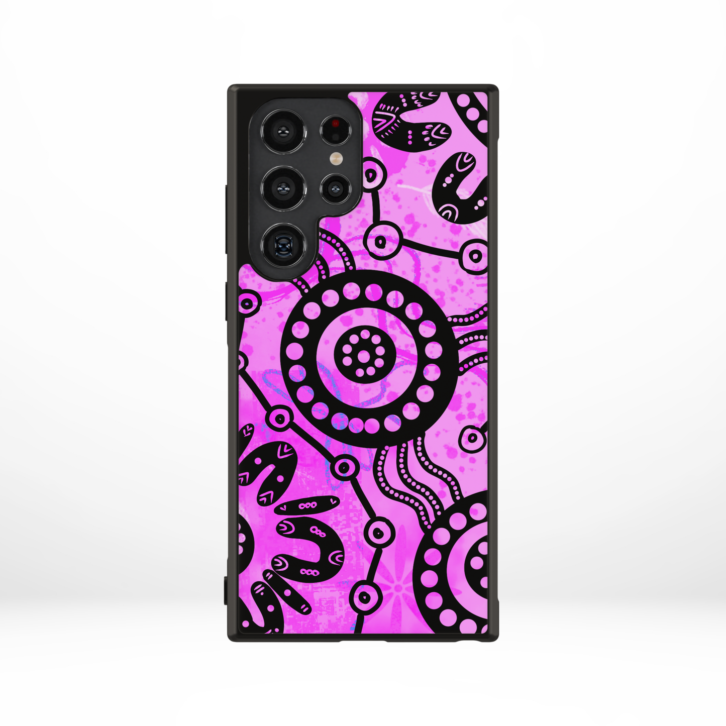 Wet Seasons - Pink - Samsung Magsafe Aboriginal Art Phone Case