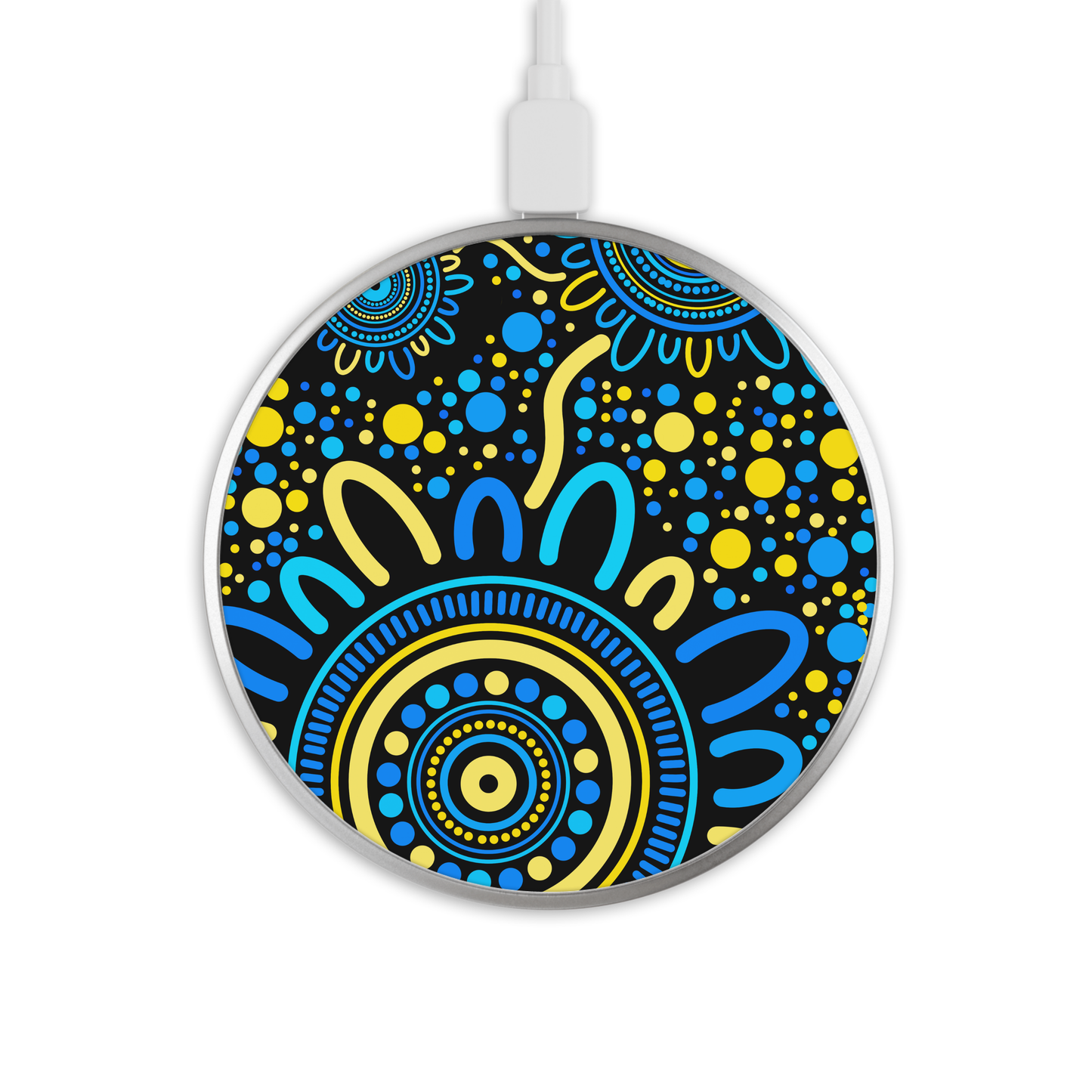 Sisterhood - Sky - Wireless Phone Charger - Aboriginal Art