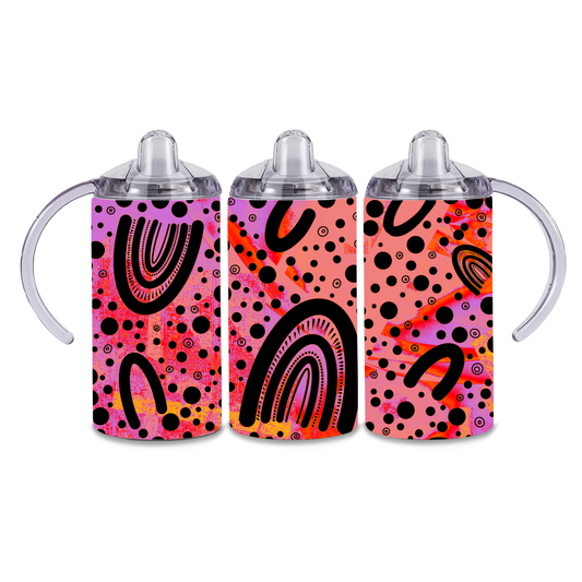 Foundations - Orange - 12oz Aboriginal Art Sippy Cup