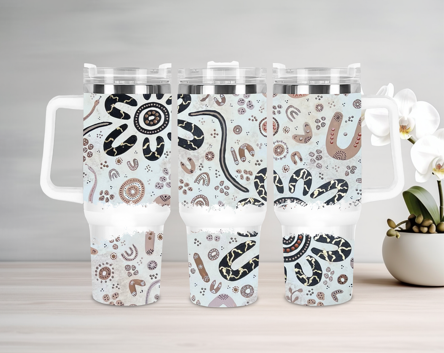 Stronger Than Before - 40oz Tumbler - Aboriginal Art