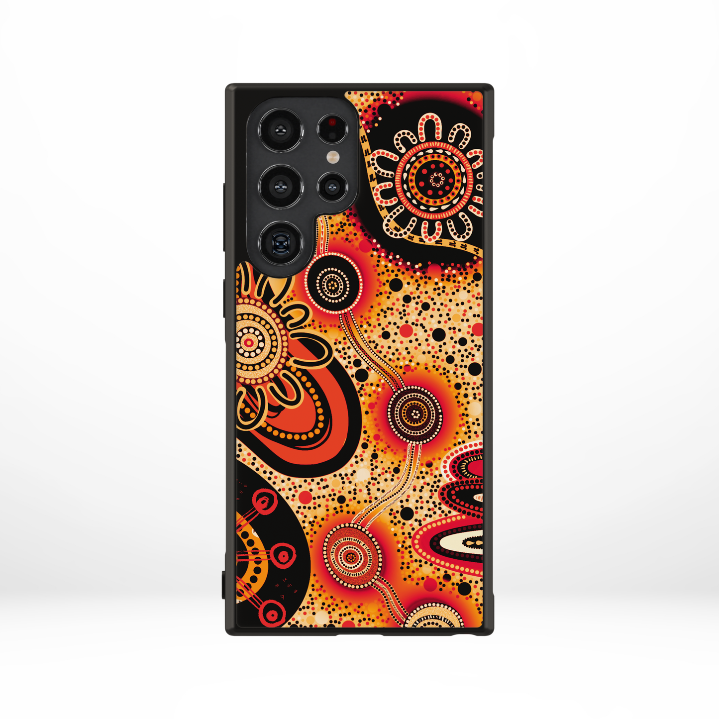 Dreaminig - Orange - Samsung Aboriginal Art Phone Case