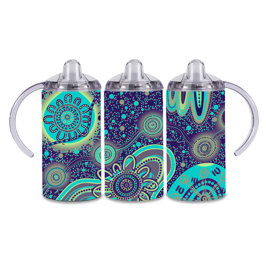 Dreaming - Galaxy - 12oz Aboriginal Art Sippy Cup