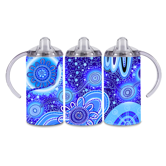 Dreaming - Sky - 12oz Aboriginal Art Sippy Cup