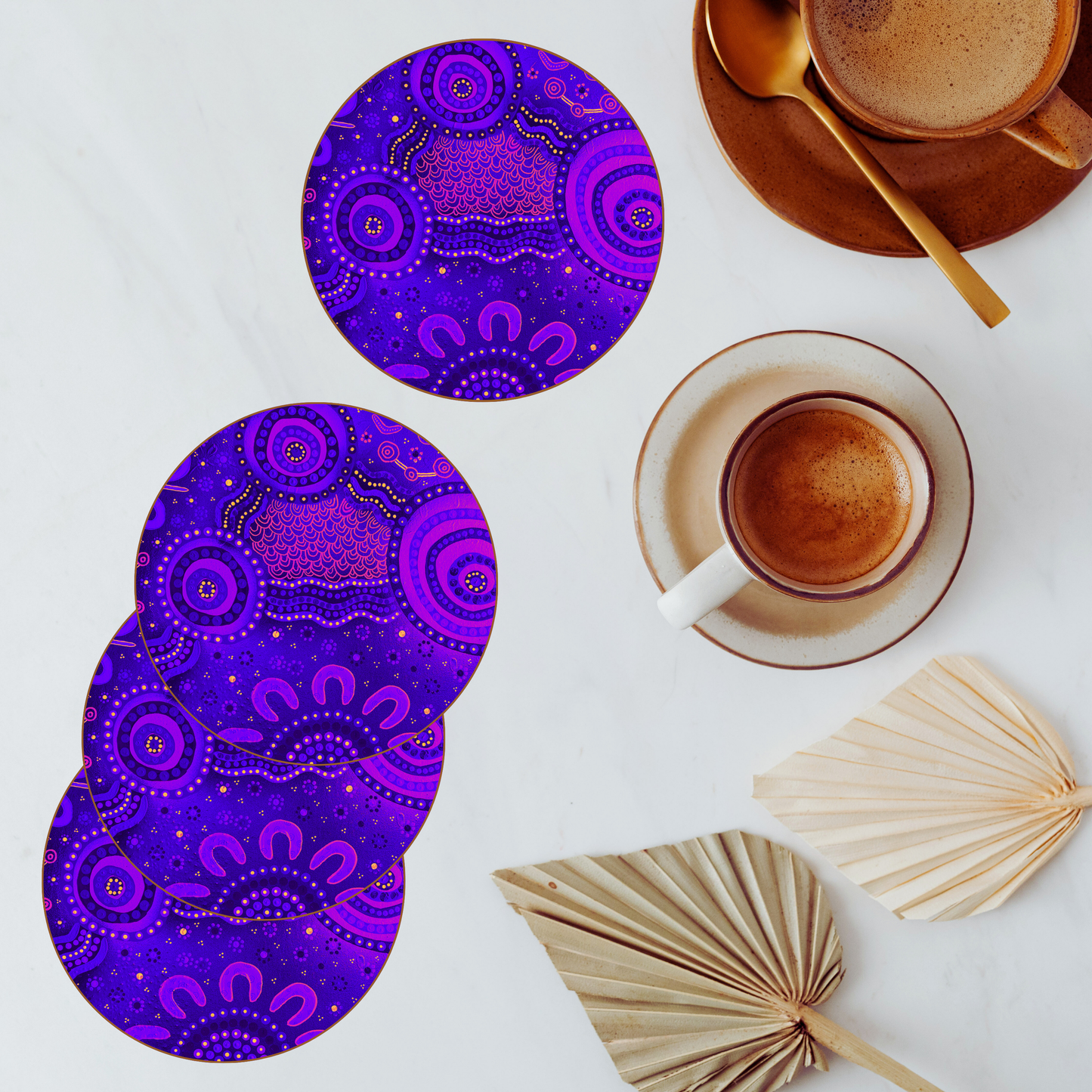 Coasters - Wet Seasons - Purple