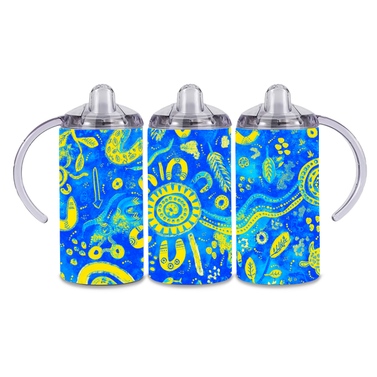 Country - Coast - 12oz Aboriginal Art Sippy Cup