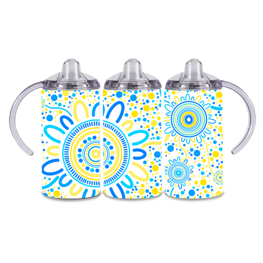 Sisterhood - Coast - 12oz Aboriginal Art Sippy Cup