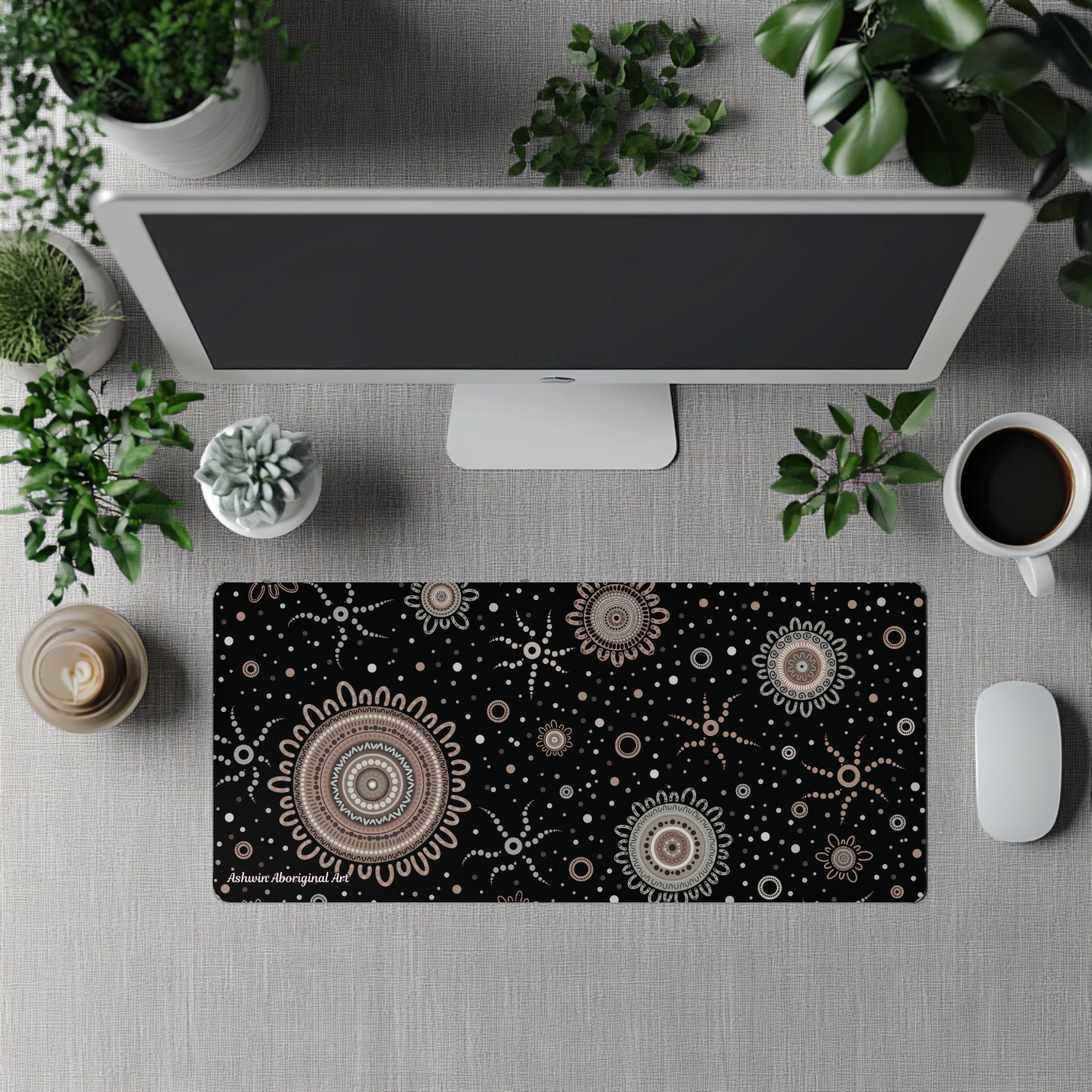 Ancestors - Aboriginal Art Desk Mat