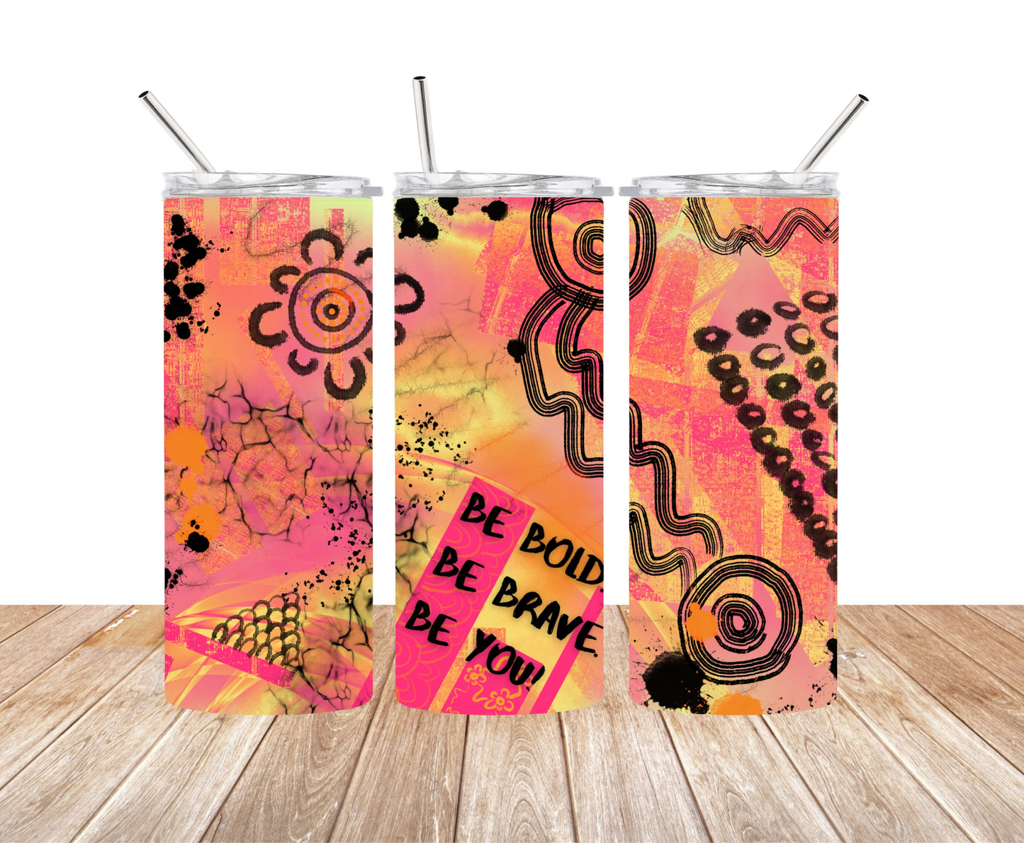 Be Bold - Summer - Aboriginal Art - 15oz Tumbler