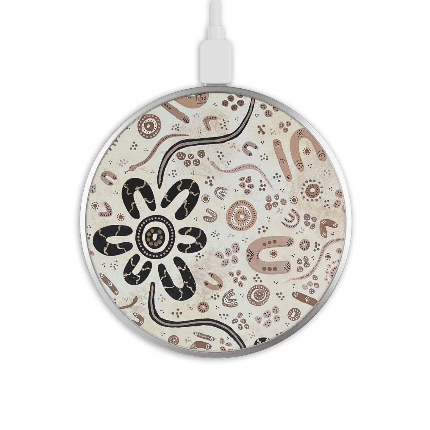 Stronger Than Before - Wireless Phone Charger - Aboriginal Art