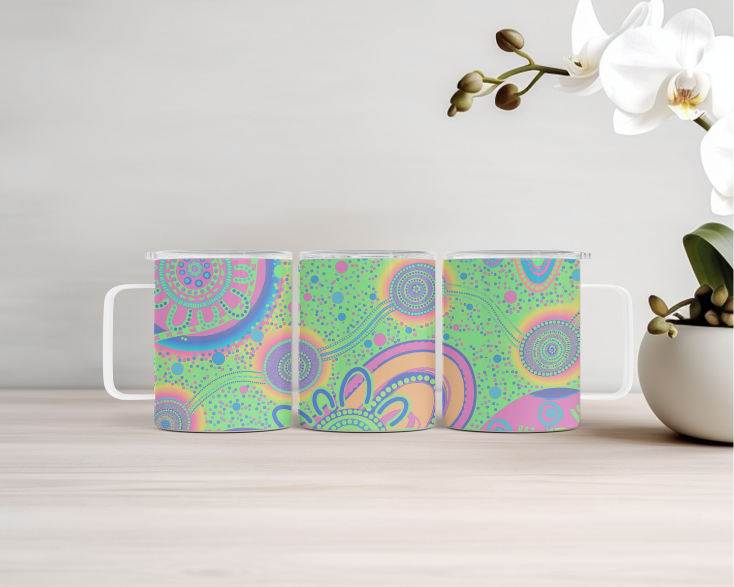 14oz Insulated Mugs - Dreaming Pastel