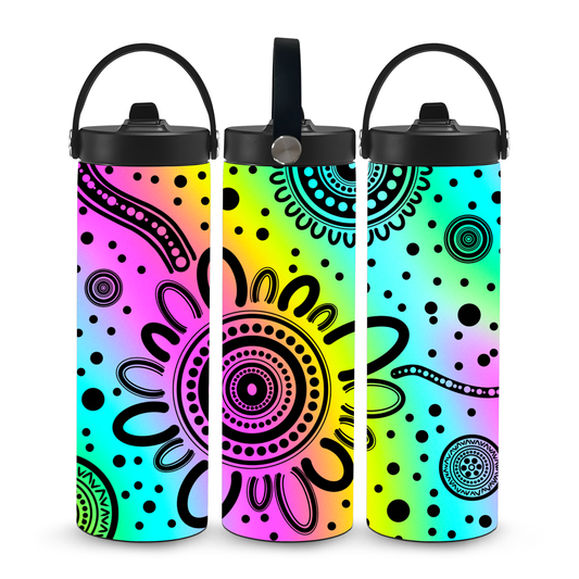 Community - Aboriginal Art - 20oz Water Bottle