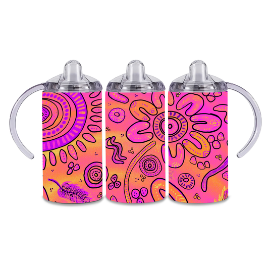 Harmony - Sunset - 12oz Aboriginal Art Sippy Cup