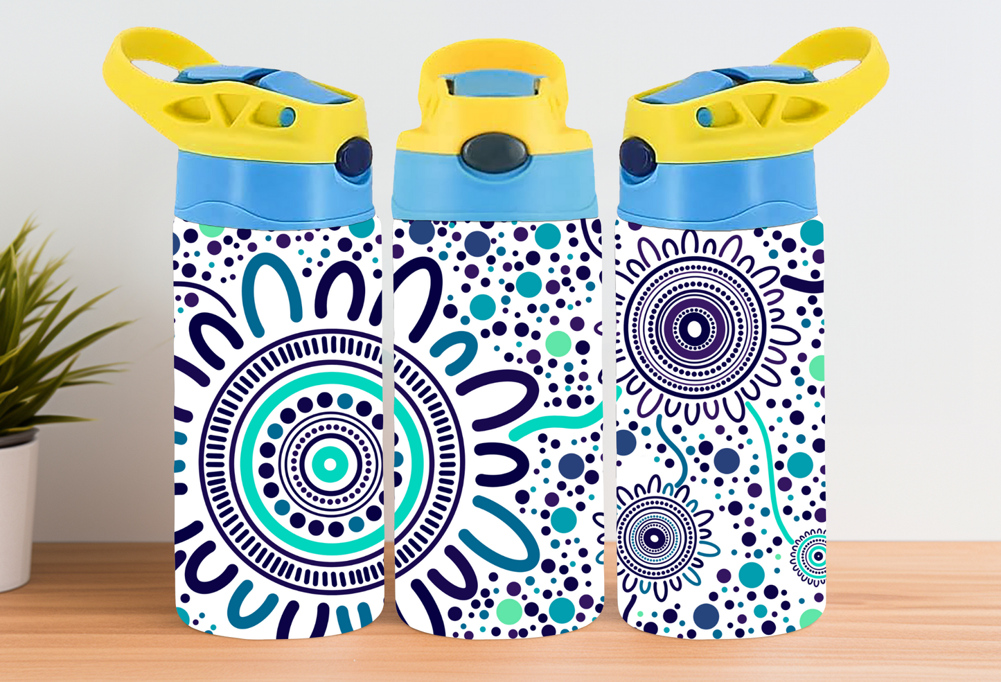 Kids Water Bottle - Sisterhood Azure