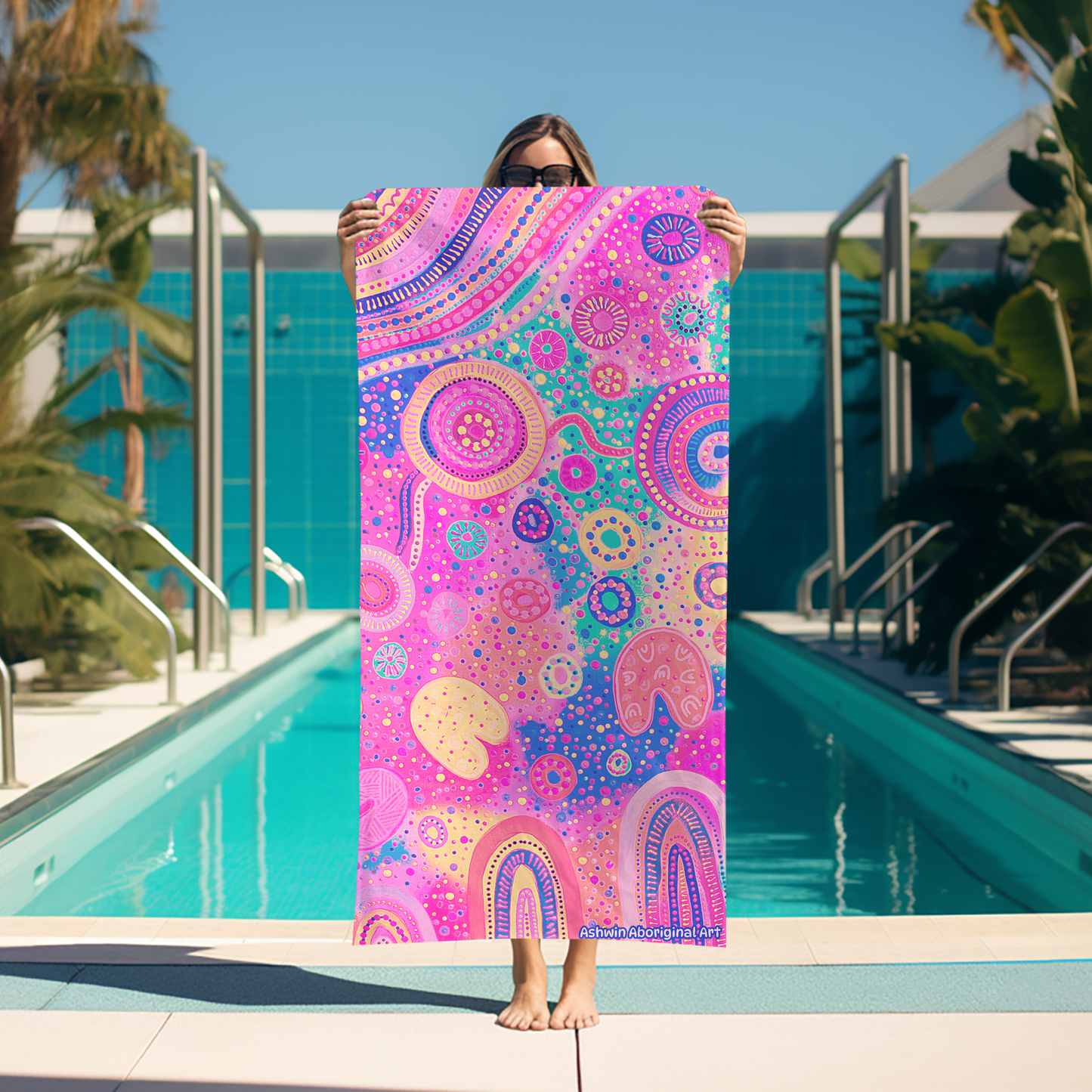 Hope - Dreamy - Aboriginal Art Beach Towel