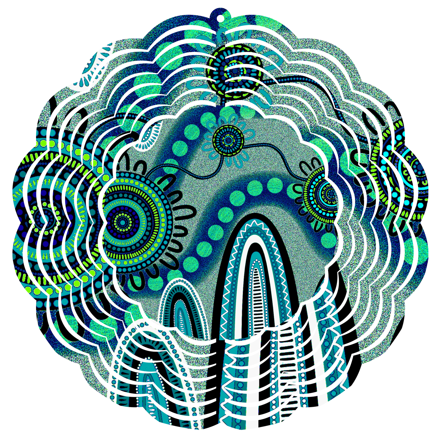 Echoes - Blue - Large - 8 inch