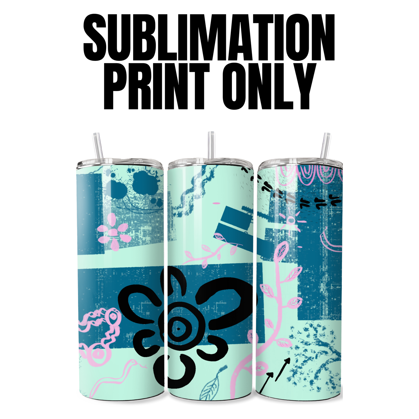 Strong Yorga - Sublimation Print - 20oz Tumbler (PRINT ONLY) - 031