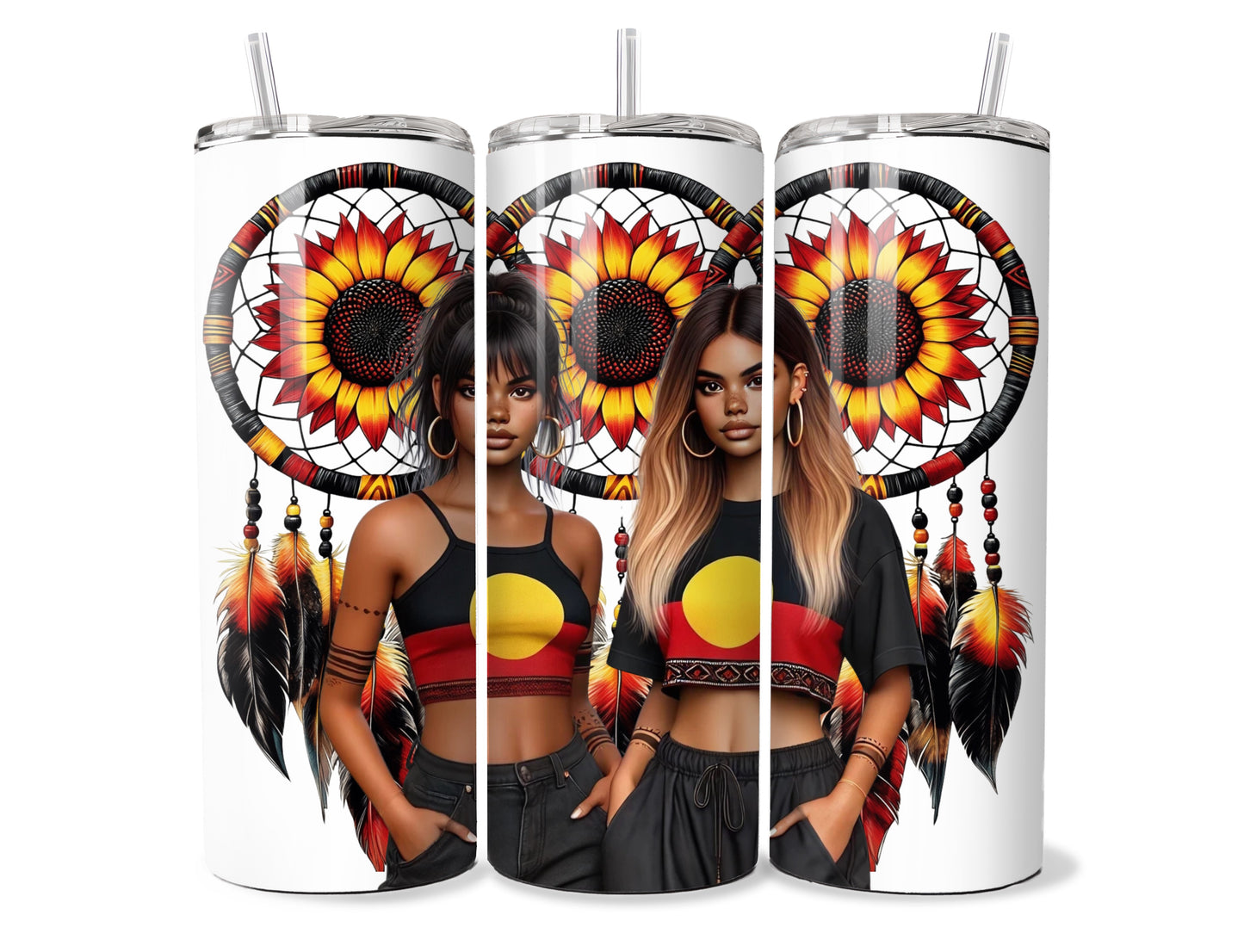 Tiddas I - Aboriginal Art - 20oz Tumbler
