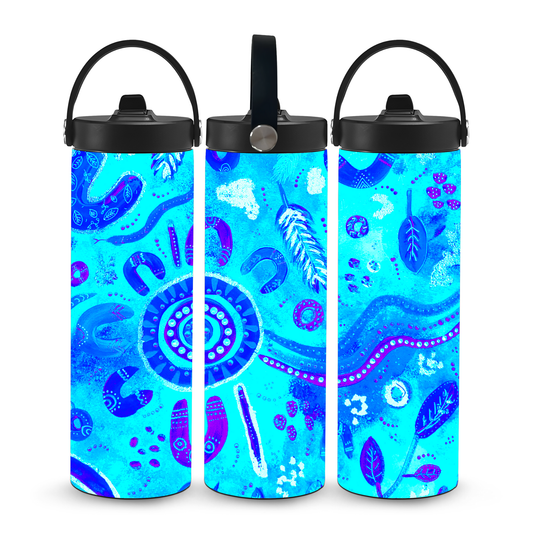 Country - Sky - Aboriginal Art - 20oz Water Bottle