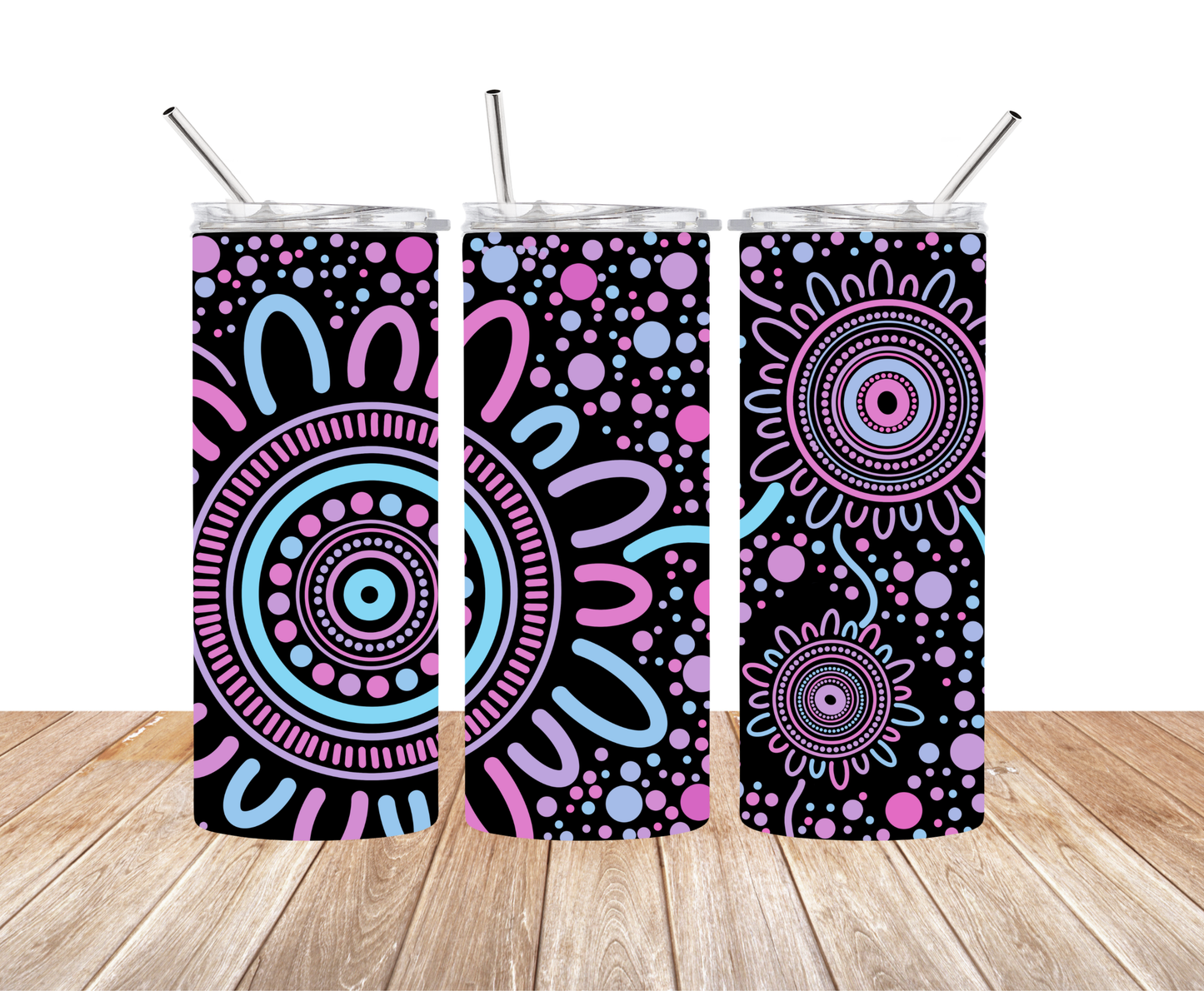 Sisterhood Pastel - Aboriginal Art - 15oz Tumbler