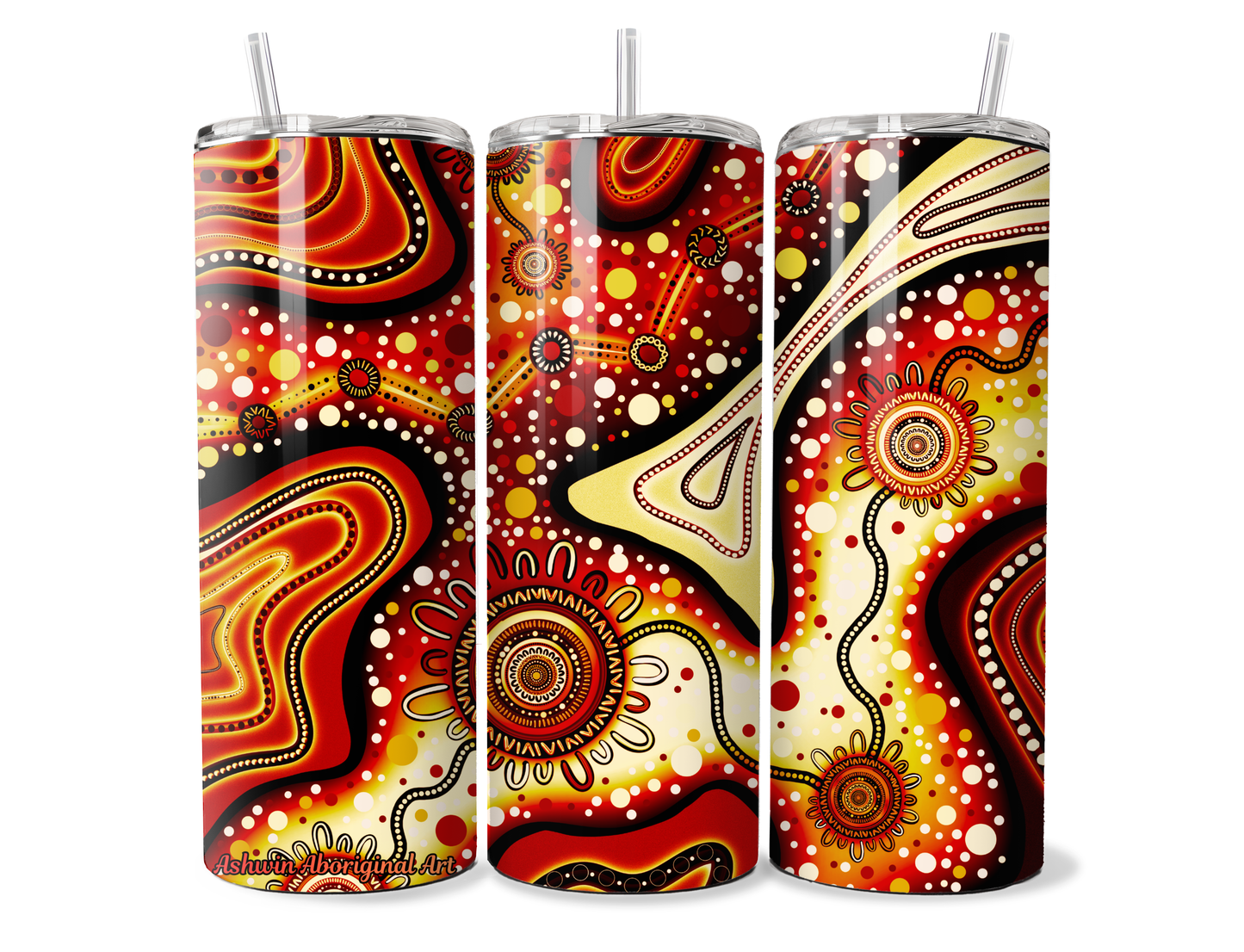 Pathways - Traditional - Aboriginal Art - 20oz Tumbler