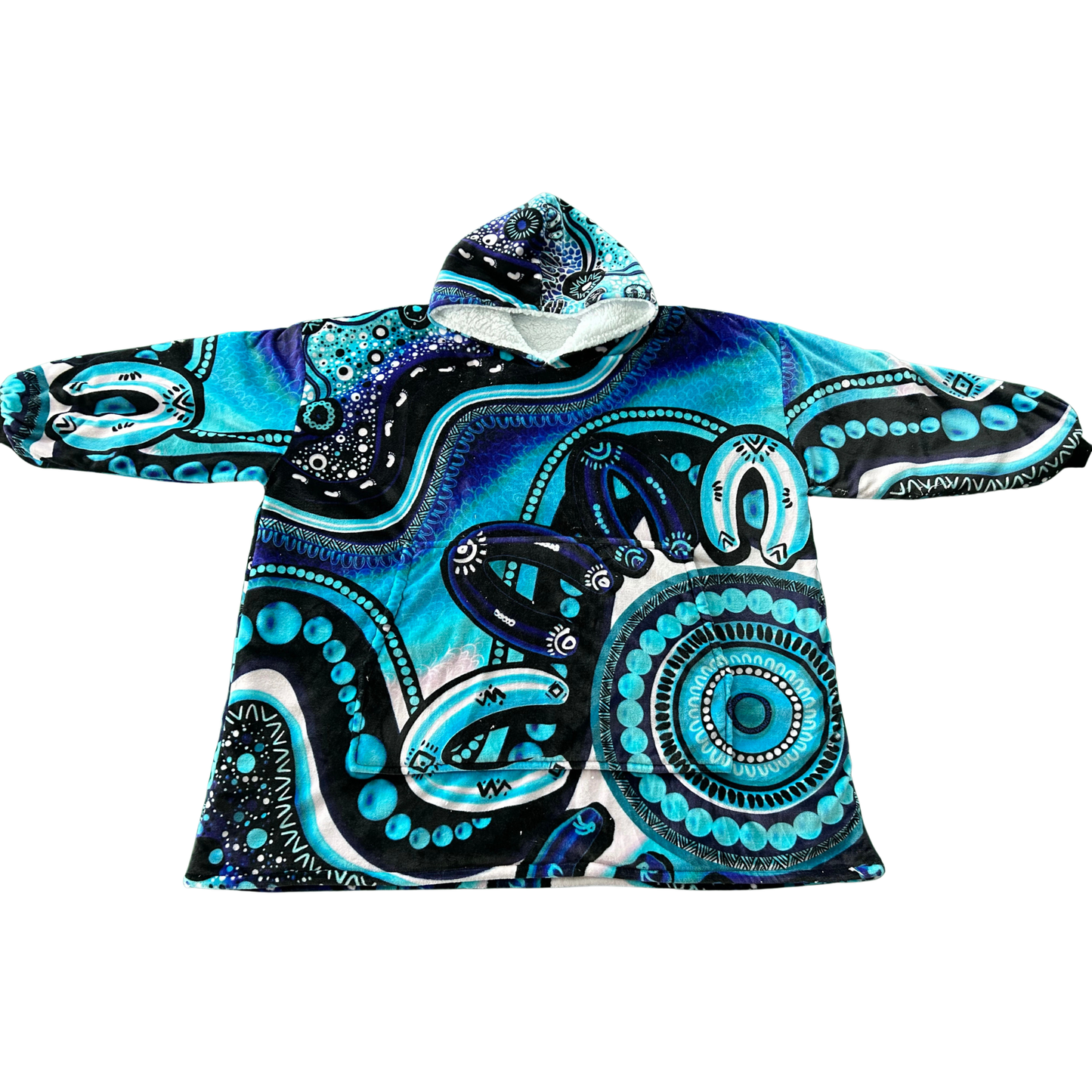 Belonging - Aboriginal Art Hooded Blanket