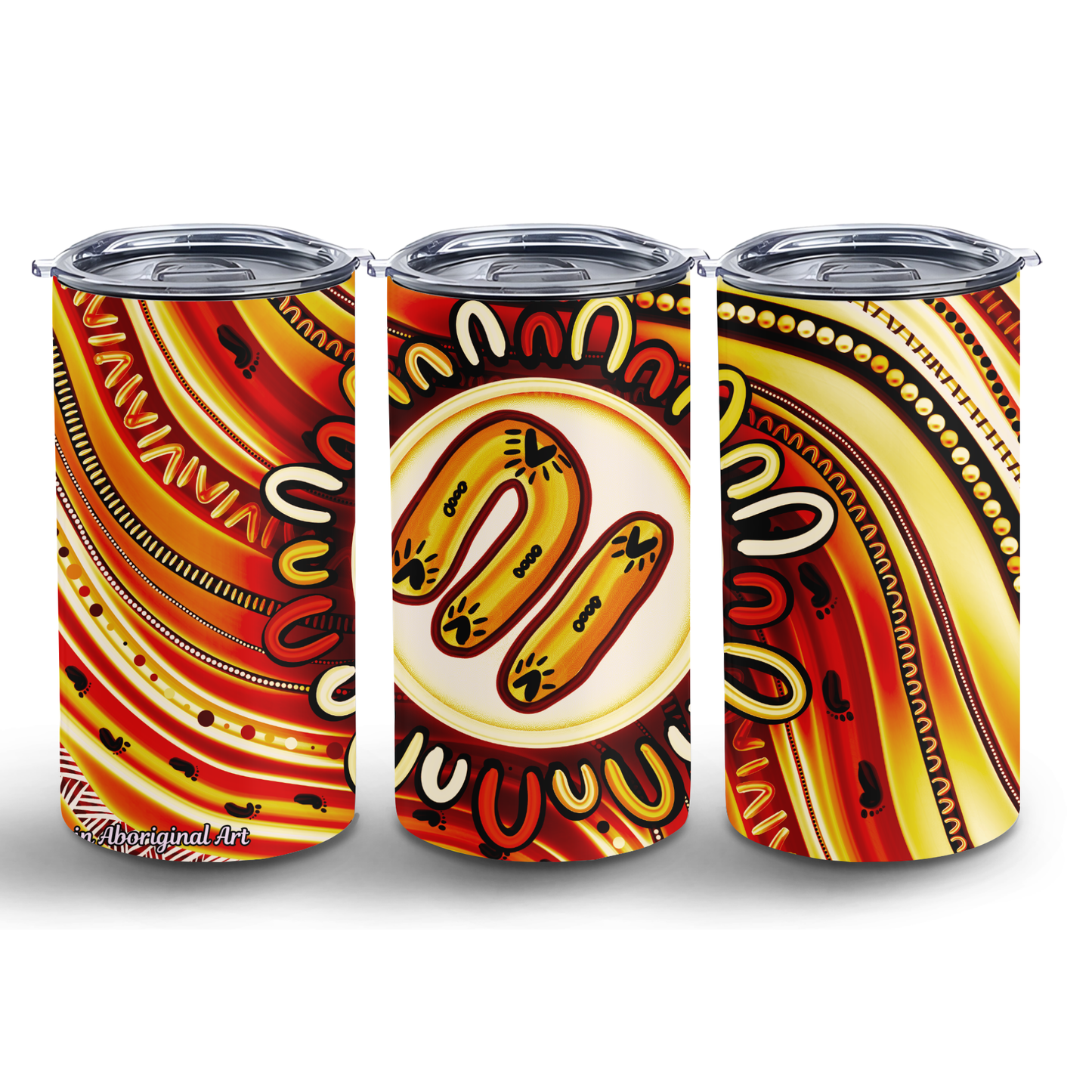 Becoming - 12oz Insulated Tumbler | Aboriginal Art Coffee Cup