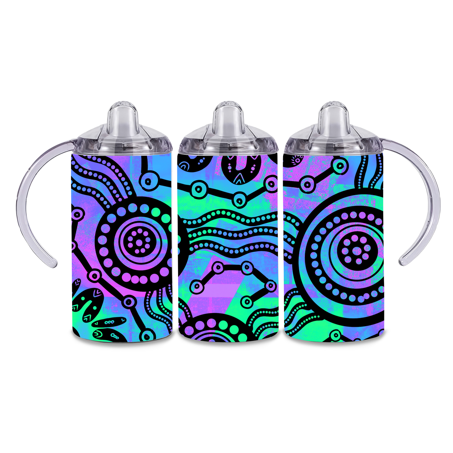 Wet Seasons - Winter - 12oz Aboriginal Art Sippy Cup