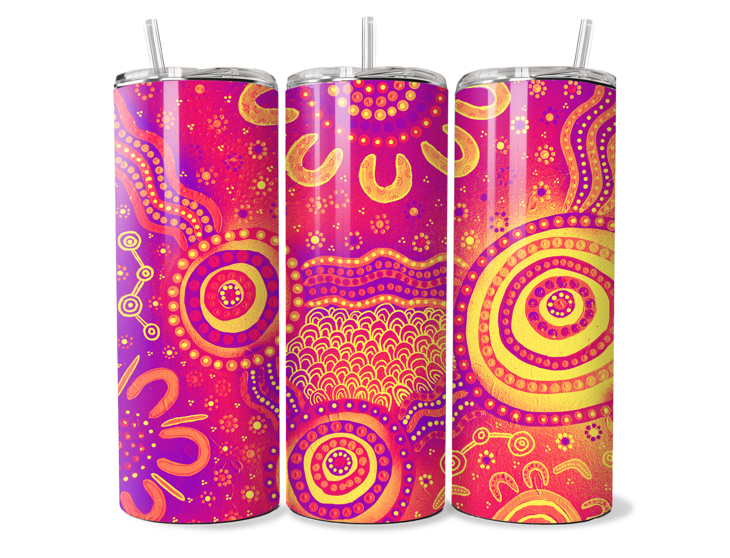 Wet Seasons - Sunset - Aboriginal Art - 20oz Tumbler