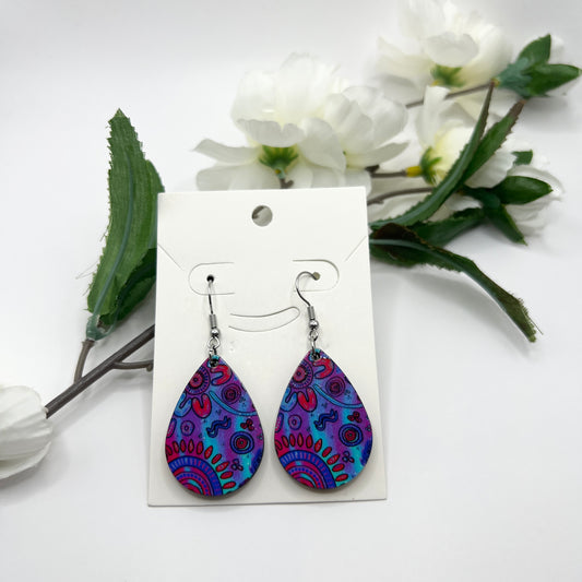 Harmony - Spring - Aboriginal Art Earrings