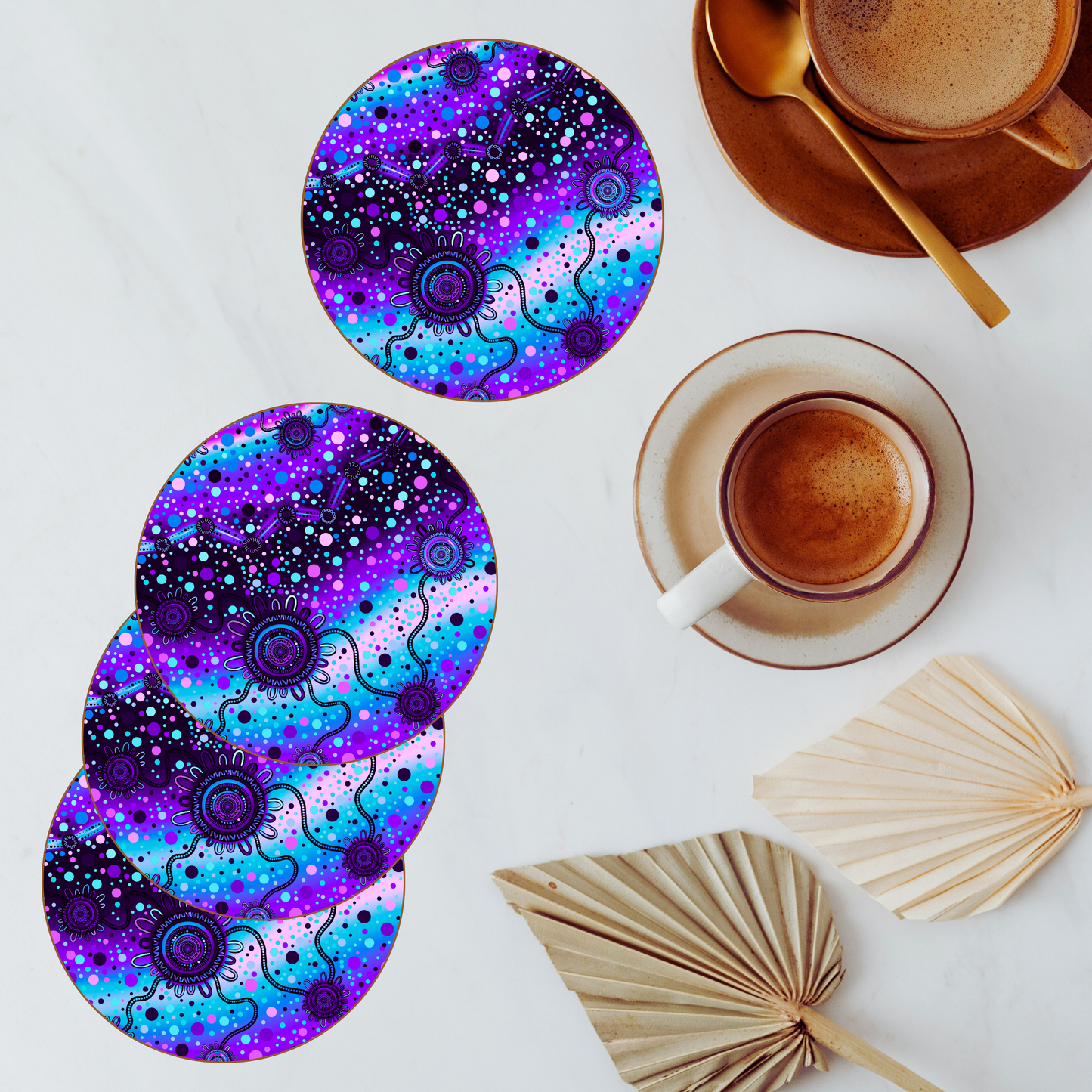 Connected - Aboriginal Art Coasters