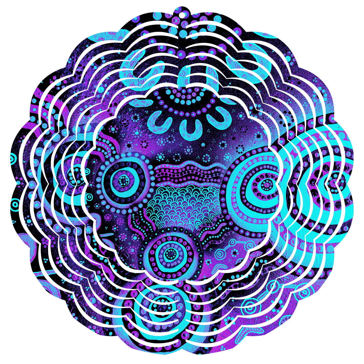 Wet Seasons - Dusk - Wind Spinner - Large - 8 inch