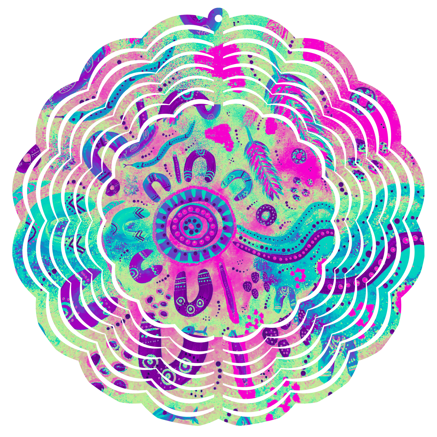 Country - Spring - Wind Spinner - Large - 8 inch