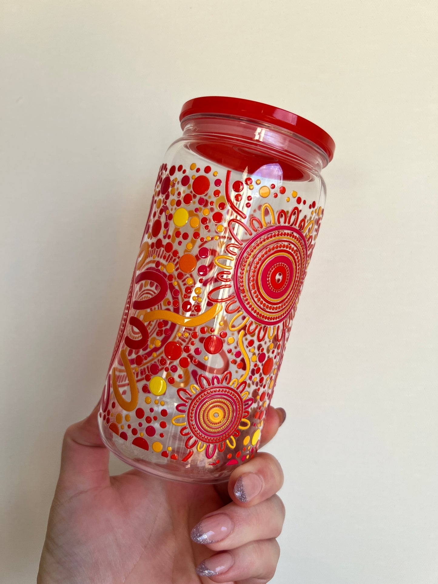 Sisterhood Sunset - 16oz Glass Libbey Cup