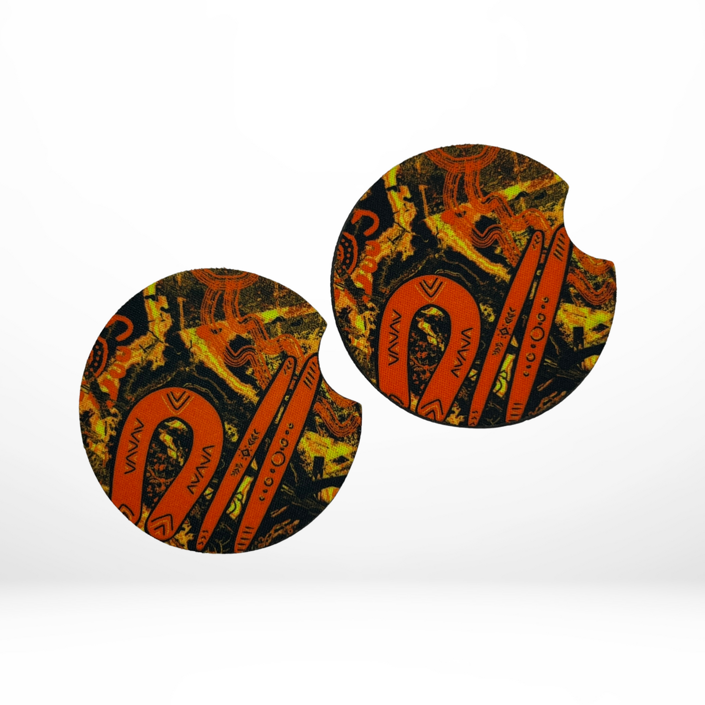 Car Coasters - Warrior - Orange