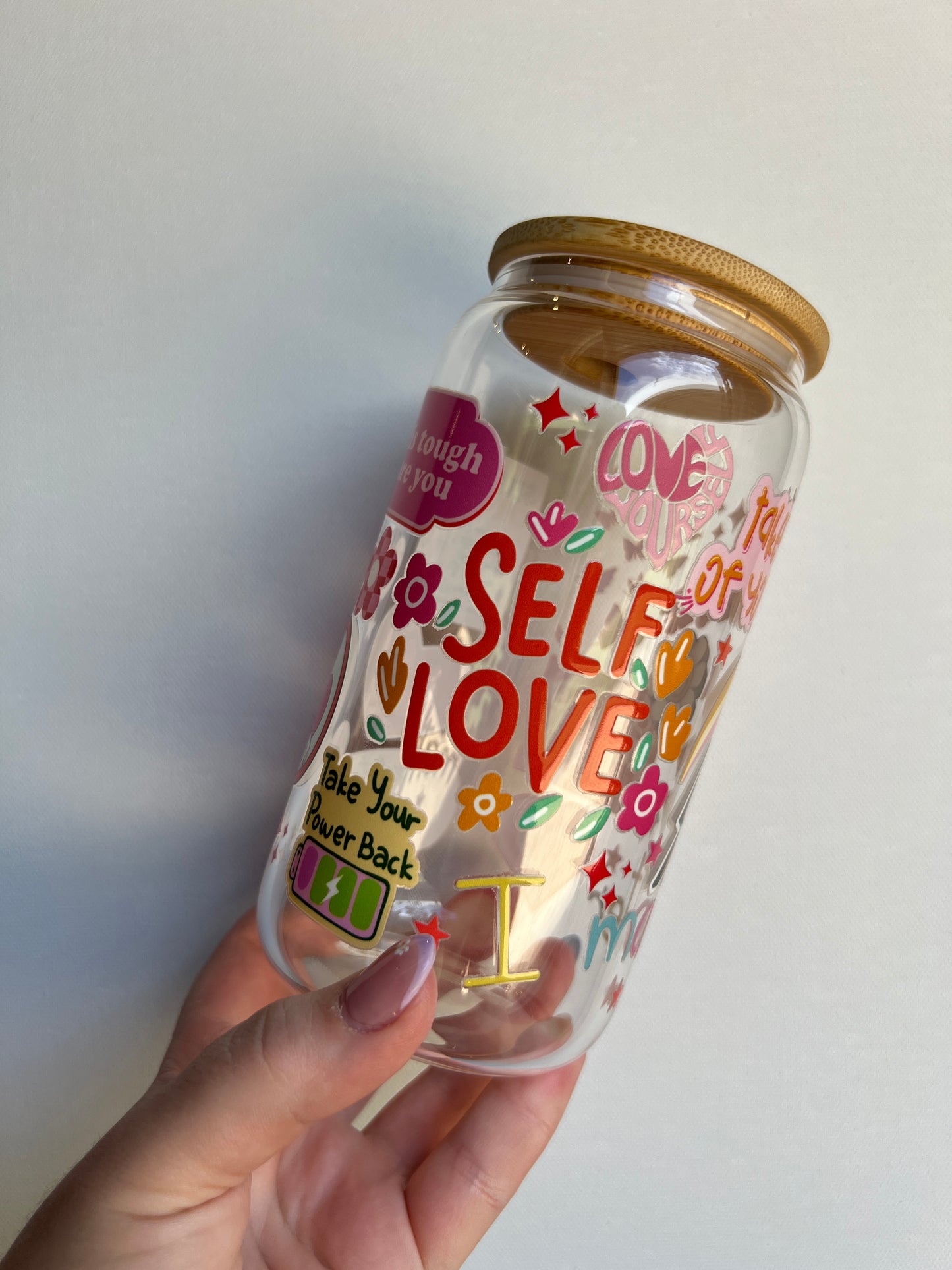 Self Love 16oz Glass Libbey Cup