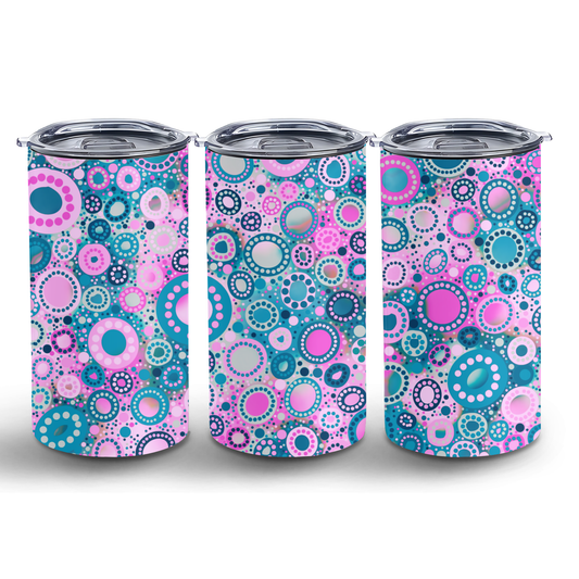 Mob - Winter - 12oz Insulated Tumbler | Aboriginal Art Coffee Cup