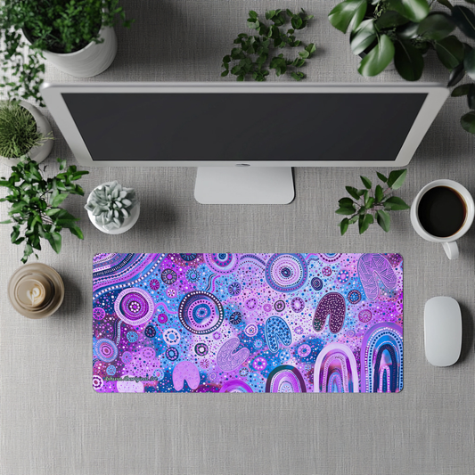 Hope - Pastel - Aboriginal Art Desk Mat