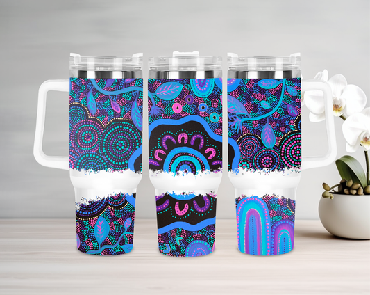 Seasons - 40oz Tumbler - Aboriginal Art