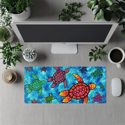 Turtles - Aboriginal Art Desk Mat