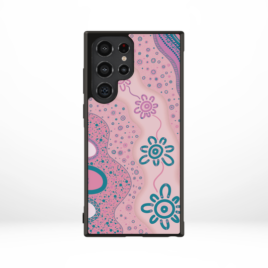 Ancestral Pathways - Bliss - Samsung Aboriginal Art Phone Case