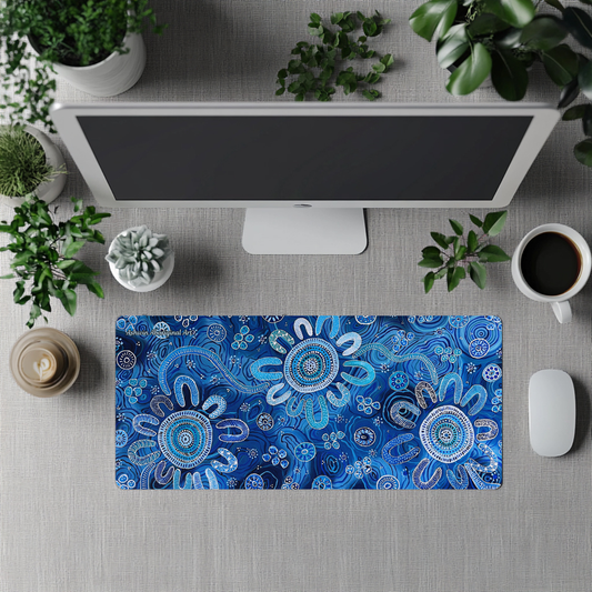 Waterways - Aboriginal Art Desk Mat
