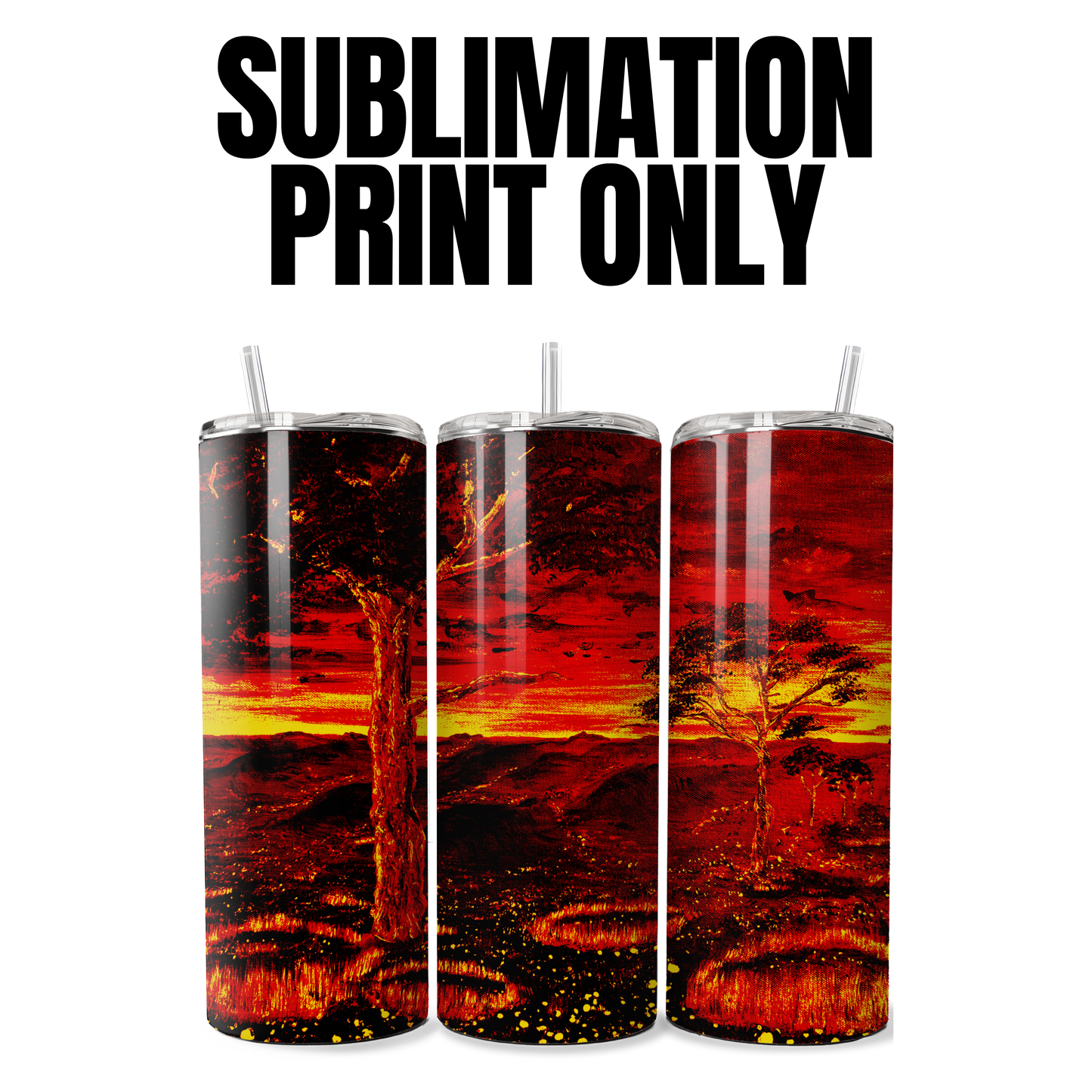 Sunset by Jum Ashwin - Sublimation Print - 20oz Tumbler (PRINT ONLY) - 024