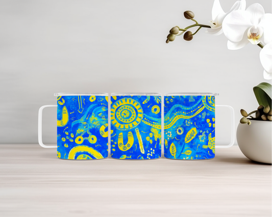 Country - Coast - 14oz Insulated Mugs - Aboriginal Art Mug