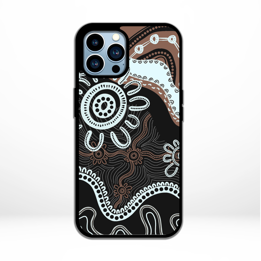 Walkabout - Earth - iPhone Aboriginal Art Phone Case