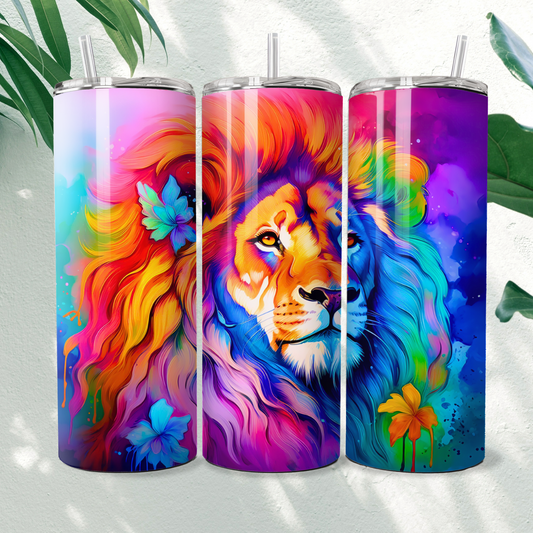 Neon Lion II - 20oz Tumbler