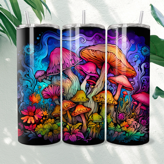 Neon Mushrooms - 20oz Tumbler